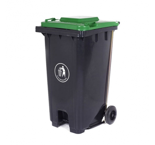 240 Litre Wheeled Bin With Green Lid