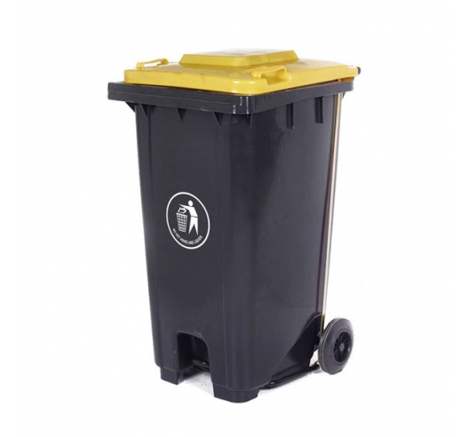 240 Litre Wheeled Bin in Yellow