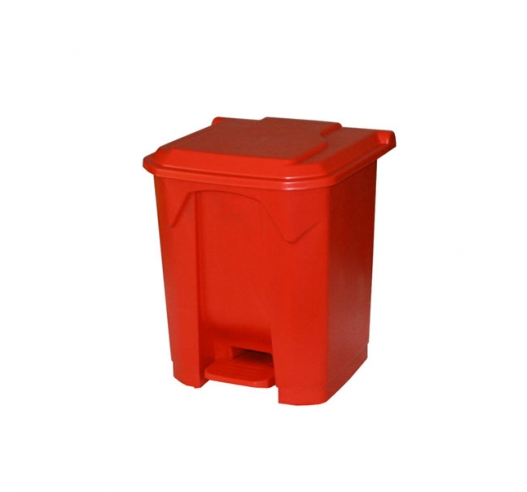 30 Litre Pedal Bin In Red