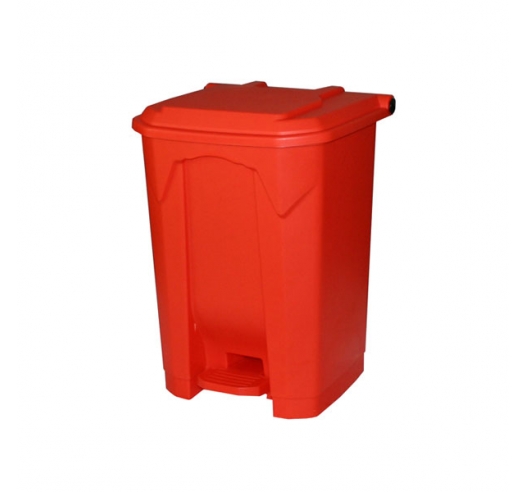 50 Litre Pedal Bin In Red