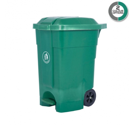 70 Litre Pedal Bin in Grey Or Green