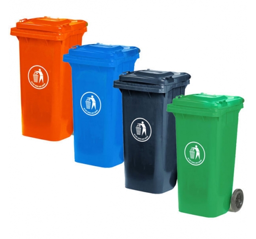 120 Litre Coloured Wheeled Bin Group Colour Examples