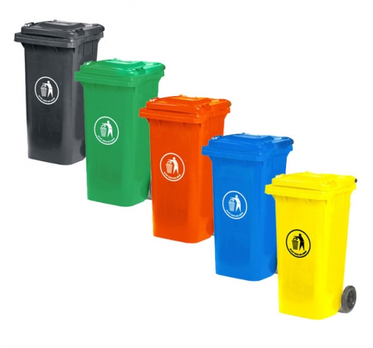 120 Litre Blue Wheeled Bin Colour Examples