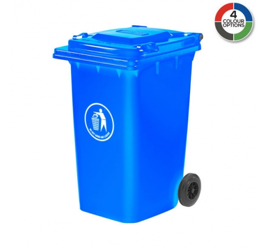 240 Litre Coloured Wheeled Bin In Blue