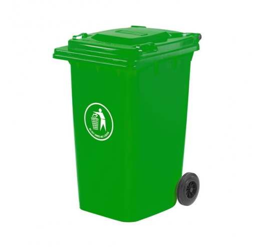 240 Litre Coloured Wheeled Bin In Green