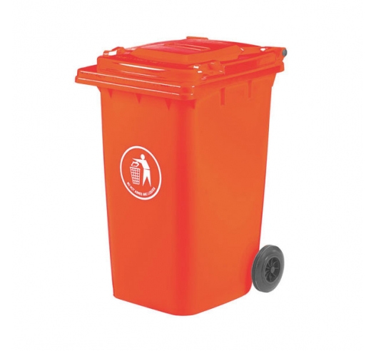 240 Litre Coloured Wheeled Bin In Red