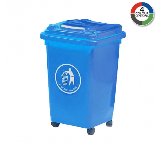 50 Litre Bin With Wheels in BLue