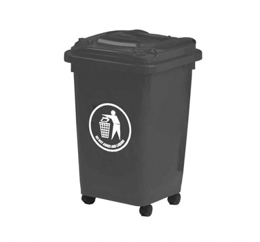 50 Litre Bin With Wheels In Grey