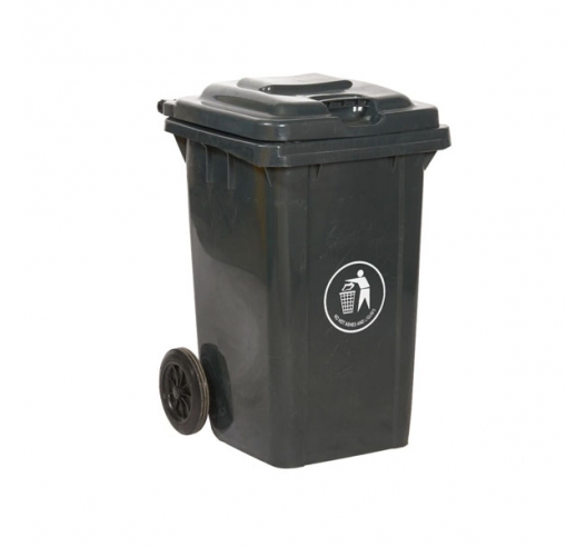 80 Litre Wheeled Bin In Grey