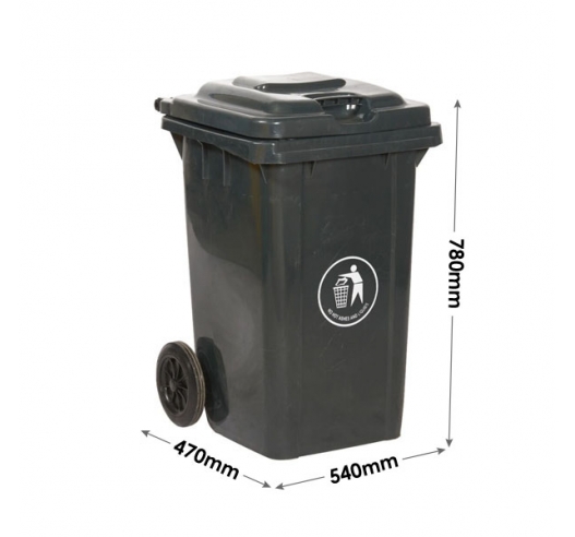 80 Litre Wheeled Bin Dimensions