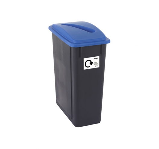 65 Litre Plastic Bin With Blue Lid