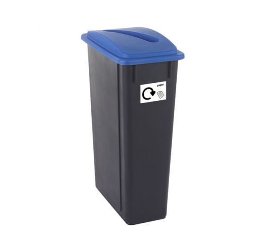 90 Litre Plastic Bin With Blue Lid