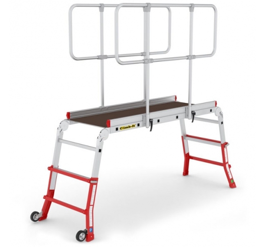 Telescopic Work Platform Extended With Guards