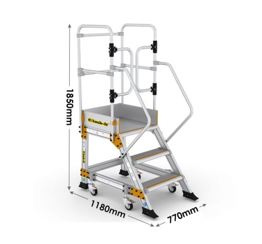 Climb-It Weight Reactive Safety Steps 3 Tread