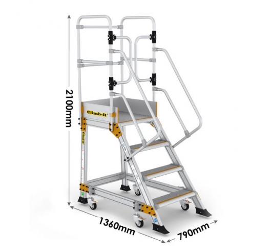 Climb-It Weight Reactive Safety Steps 4 Tread