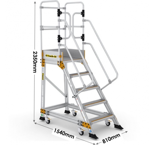 Climb-It Weight Reactive Safety Steps 5 Tread