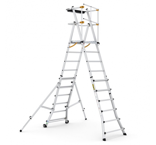 Folding Telescopic Large Platform Stepladder