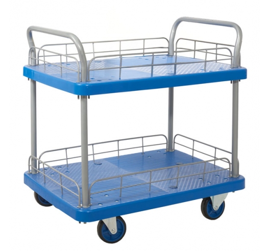 Proplaz Two Tier Trolley With Wire Surround