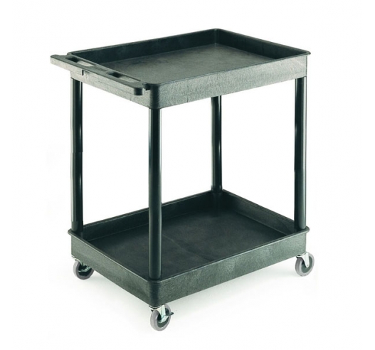 2 Level Shelf Tray Trolley