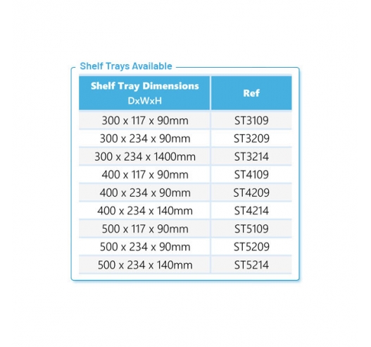 Shelf Trays Available