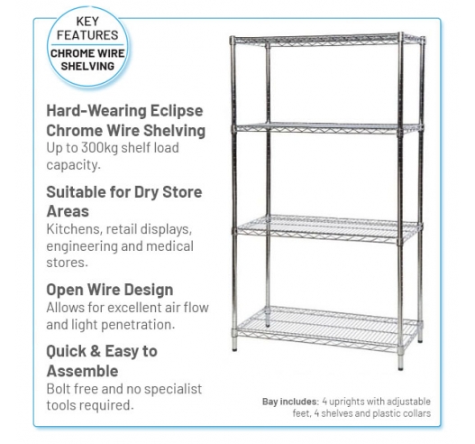 Chrome Wire Shelving Information