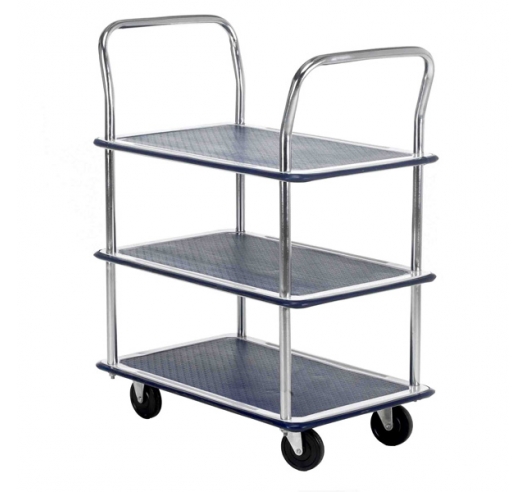 Lightweight 3 Shelf Trolley