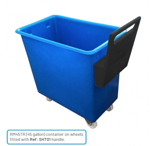 Handle Fitted to Plastic Container Trucks