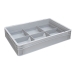 Basicline Euro Container With 6 Hole Glassware Inserts