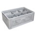 Ventilated Basicline Euro Container With 6 Hole Glassware Inserts